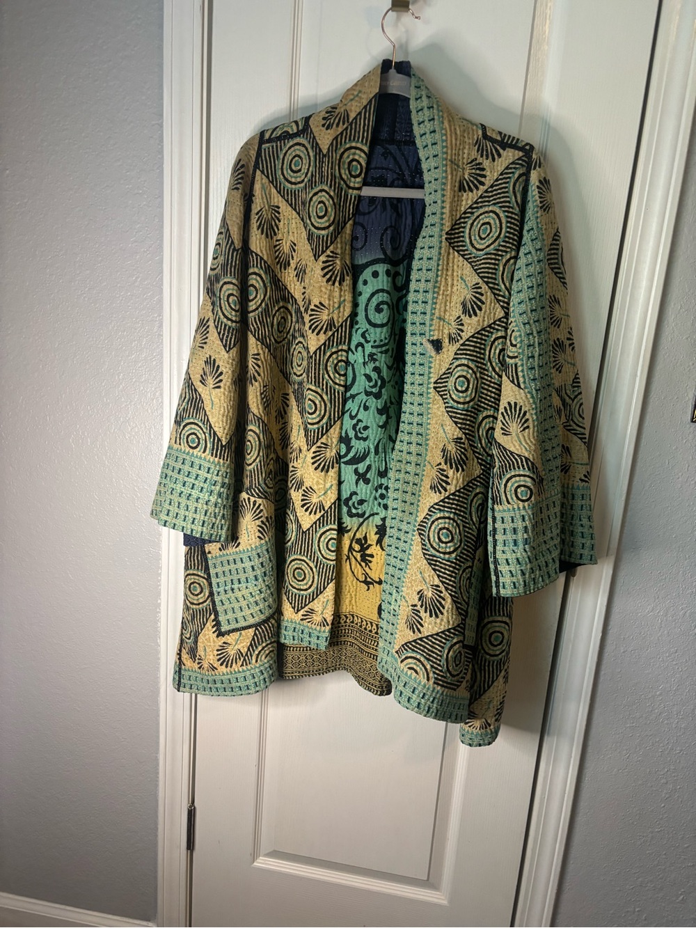 Mieko Mintz long A line jacket reversible
